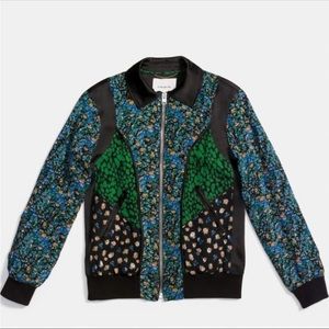 Coach 1941 Silk Floral Bomber Jacket